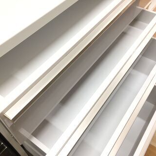 2枚扉レンジボード ホワイト 【トレファク岸和田店】