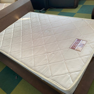 枠付き ダブルベッド 中古 リサイクルショップ宮崎屋21.3.20 【公式通販】