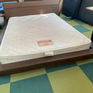 枠付き ダブルベッド 中古 リサイクルショップ宮崎屋21.3.20