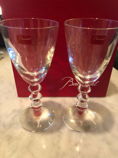 [未使用品]Baccarat バカラ　ワイングラス2客ベガ　ペアセット