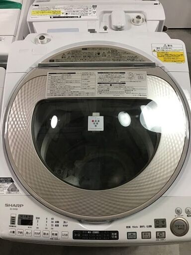 【送料無料・設置無料サービス有り】洗濯乾燥機 2016年製 SHARP ES-TX950-N 中古