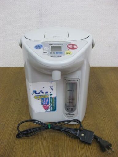 TIGER タイガー 電気魔法びん とく子さん 2.2L PVE-A22Y 2003年製 電動ポット 電気ポット