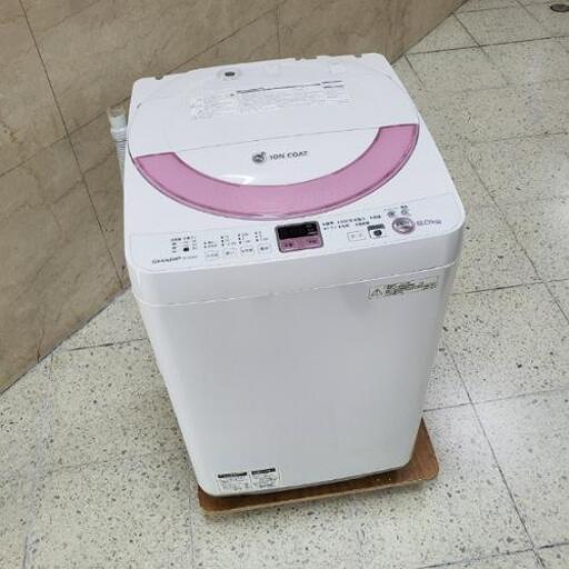 ■配送可■2014年製 SHARP シャープ 6kg 全自動洗濯機 ES-GE60N-P