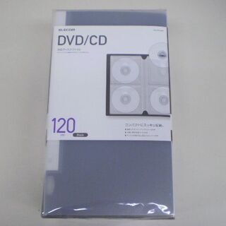 【新品】エレコム 収納ケース DVD CD 120枚収納 ブラッ...