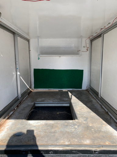 No.409 軽 トラック アルミ箱 バイク倉庫 トラックコンテナ コメ保管庫  