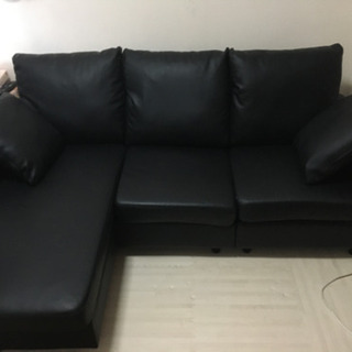 お譲り先決まりました】オットマン付きソファ 3人掛け 美品