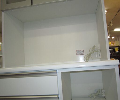 R090 NITORI 食器棚・レンジボード・キッチンボード 幅88cm 美品