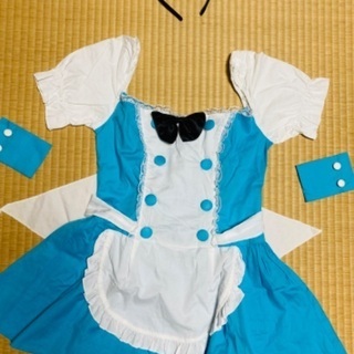 【ハロウィン】不思議の国のアリス風　仮装衣装　3点セット
