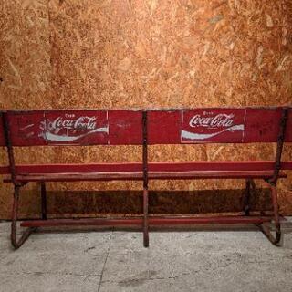 Coca-Cola レトロベンチ 赤 Coca-Cola レトロベンチ 赤 コカ・コーラ レトロベンチ買取入荷