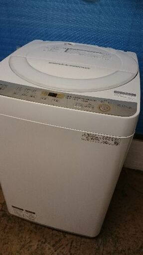 只今、商談中！！シャープ（SHARP）　ES-GE6C-W　6.0K　全自動洗濯機　2019年製　穴なしステンレス槽