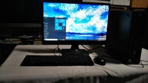 windows10搭載hp prodesk600G2SFFとI-O DATAモニターLCD-MF223ESBとhpのマウス、キーボードセット