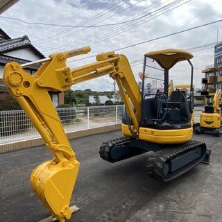 コマツ　PC30UU-3　ミニ油圧ショベル　3ｔクラス　ユンボ　　小旋回　倍速　シート新品　建設機械