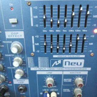 出力200W…11CHパワードミキサー