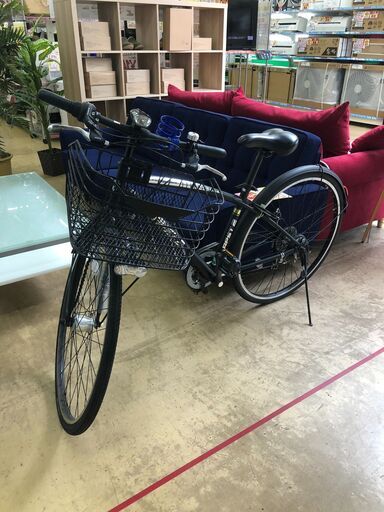 27インチ自転車　APST　LEDオートライト　6段変速ギア　鍵付き