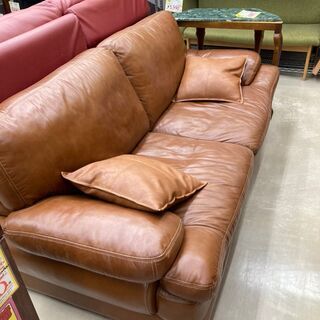 NITORI ニトリ 3Pソファ 3人がけソファ レザータイプ　糸島福岡唐津　1016-02