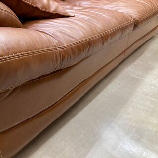 NITORI ニトリ 3Pソファ 3人がけソファ レザータイプ　糸島福岡唐津　1016-02