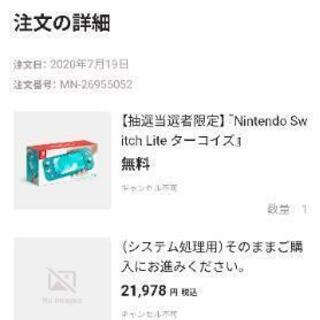 ほぼ新品] switch lite 2020.08購入 カバーと画面保護シート付き