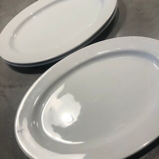 白いオバール皿　3枚セット