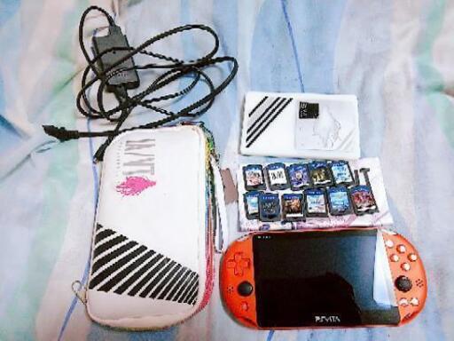 決まりました！PSVita （レッド）充電器、ケース、ソフトあり