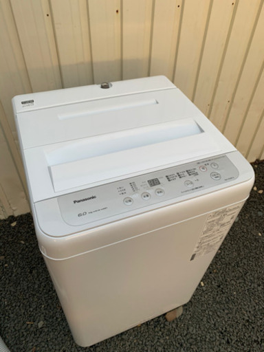 149☆美品！　パナソニック　2019年製　6.0kg  全自動洗濯機　動作確認済み！