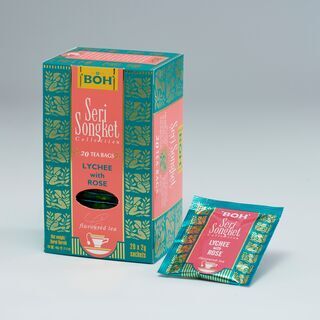 BOH TEA （ティーバッグ）ライチ with ローズ 20袋×1箱