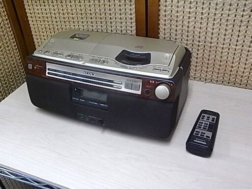 ソニー CD ラジオ カセット レコーダー CFD-A110 ラジカセ FM AM ゴールド系 2011年製 SONY