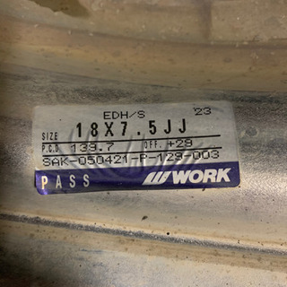 商談中ーワークユーロライン R18 6穴