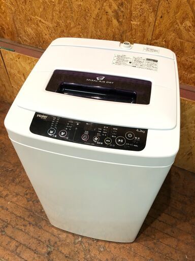【管理KRS254】Haier 2016年 JW-K42K 4.2kg 洗濯機