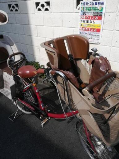 ﾁｬｲﾙﾄﾞｼｰﾄ2台付き 自転車