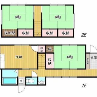 【ご家族でも単身でも使える広々3DK戸建／ペットもO.K！】家賃以外の初期費用たった33,000円！敷金・礼金・仲介手数料なし！（2月21日までに契約された方には、特別に家賃1,000円引） - 下関市