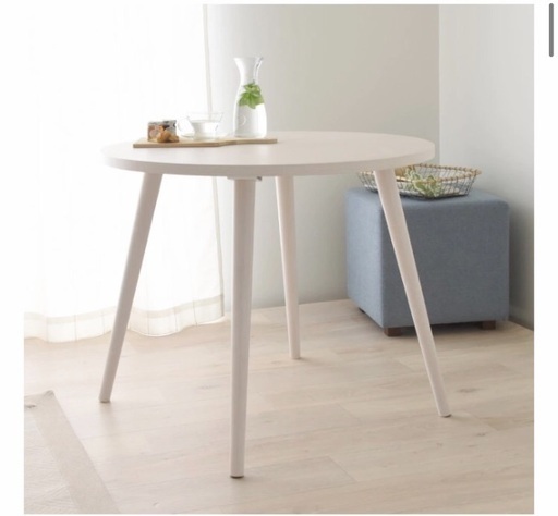 ダイニングテーブル 白 高さ65cm 北欧 やや低めのダイニングテーブル 単品 コンパクト シンプル 幅80cm おしゃれ ミ 大泉学園のテーブル ダイニングテーブル の中古あげます 譲ります ジモティーで不用品の処分