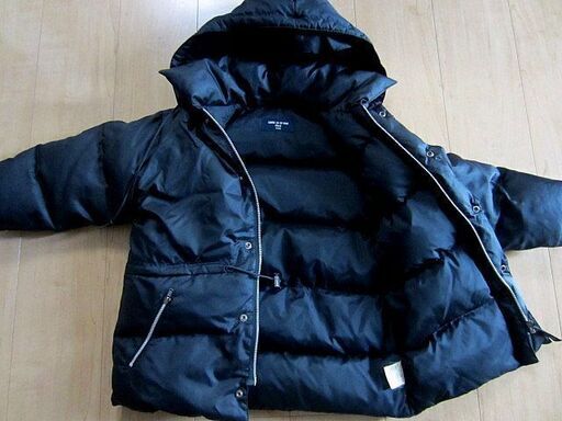 美品 コムサ デ モード フィユ/男女共・ダウンジャケット黒110㎝