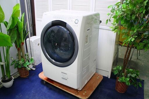 R2162) SHARP ｼｬｰﾌﾟ ｺﾝﾊﾟｸﾄﾄﾞﾗﾑ式洗濯乾燥機 洗濯7㎏/乾燥3.5㎏ ﾌﾟﾗｽﾞﾏｸﾗｽﾀｰ ES-S7C-WL 2018年製! 洗濯機 店頭取引大歓迎♪