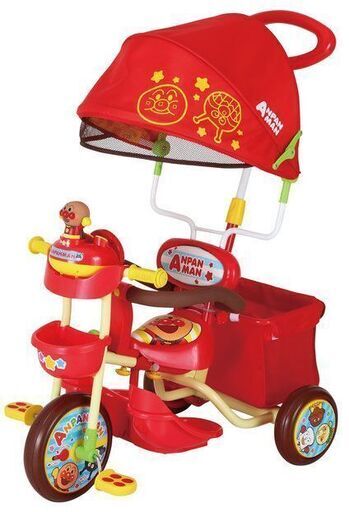 それいけ！アンパンマン デラックスⅡ レッド （ブザー付おでかけ三輪車）