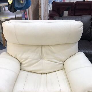馬場家具◆電動リクライニングソファ 一人掛け ホワイト リモコン内蔵タイプ 馬場家具◇電動リクライニングソファ 一人掛け ホワイト リモコン内蔵