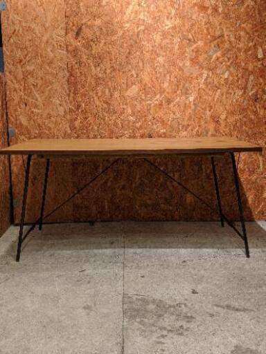 【売約済み】a.depeche アデペシュ socph  ソコフ work desk dining table industrial vintage style 北欧　西海岸　カフェ風　ヴィンテージ　ビンテージ　テーブル　アイアン　インダストリアル　ワーク　デスク　スチール　スタイリッシュ検　関家具　クラッシュゲート　ノットアンティークス　ジャーナルスタンダード　ファニチャー　無垢材　ウォルナット　オーク　木製