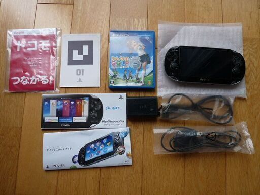 Play Station Vita スターターパック　3G/Wi-Fi Crystal Black 16GBアクセサリーパック　動作美品