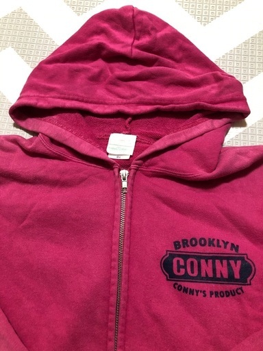 ブルックリンロゴパーカー ショッキングピンク たぬきち 塚田のパーカー レディース の中古 古着あげます 譲ります ジモティーで不用品の処分