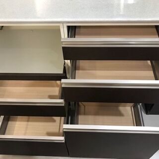 Pamounaパモウナ◇レンジボード W120【良品】キッチンボード キッチン