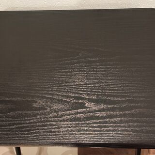 折りたたみ式 サイドテーブル（ハイタイプ ウッディブラック）