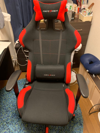 【値下げ】昨年9月購入❗️ゲーミングチェアDXRacer（DXR-BKN）テレワークに