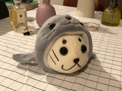 灰色のオットセイのぬいぐるみ Reira 芝浦ふ頭のひな人形の中古あげます 譲ります ジモティーで不用品の処分