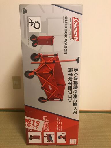 コールマン アウトドアワゴン ワゴン Coleman レッド 赤 キャリー カート