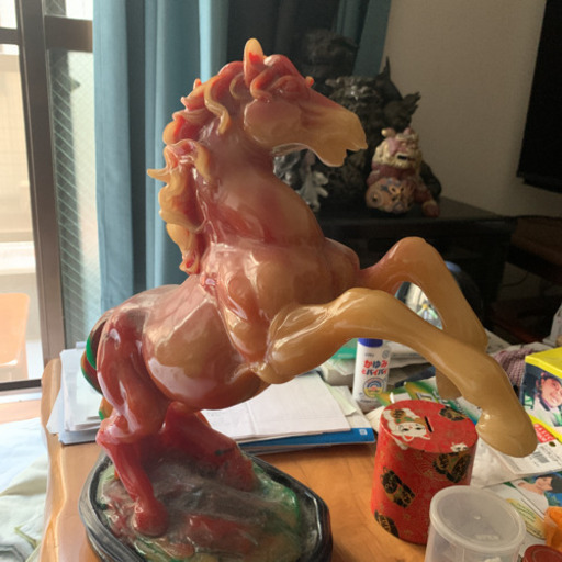 馬の大理石置物