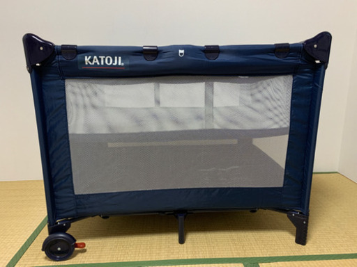 【美品】カトージ　折り畳みベッド　プレイヤード