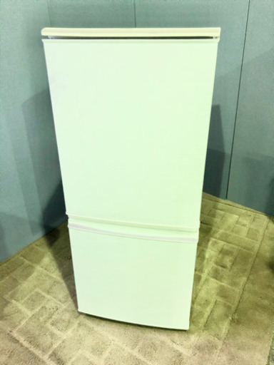 【美品】2012年製 SHARP シャープ 2ドア冷蔵庫 137㍑ 除菌・洗浄済で