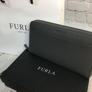 新品未使用】フルラ FURLA 長財布 ブラック ラウンドファスナー