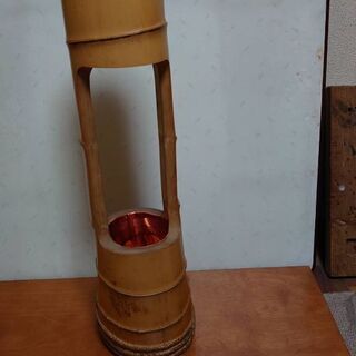 竹製２段花瓶  