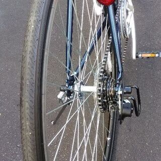 《売約済み》《再、最終値下げ》《市内配達無料》新車ヘッドクロスバイク　ネイビー　６段切り替え　