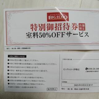 【ネット決済・配送可】ビックエコー　サービス券